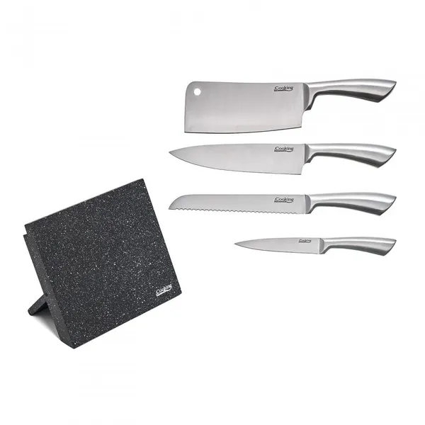 Set cuțite bucătărie HEINNER Cooking 5 piese Silver - imagine 1