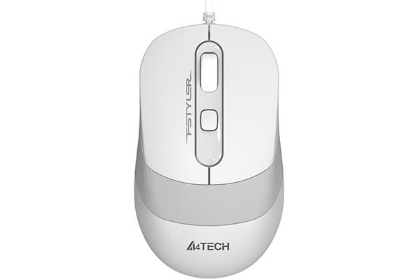 Mouse A4TECH FM10 cu fir, optic, 1200 DPI, Alb