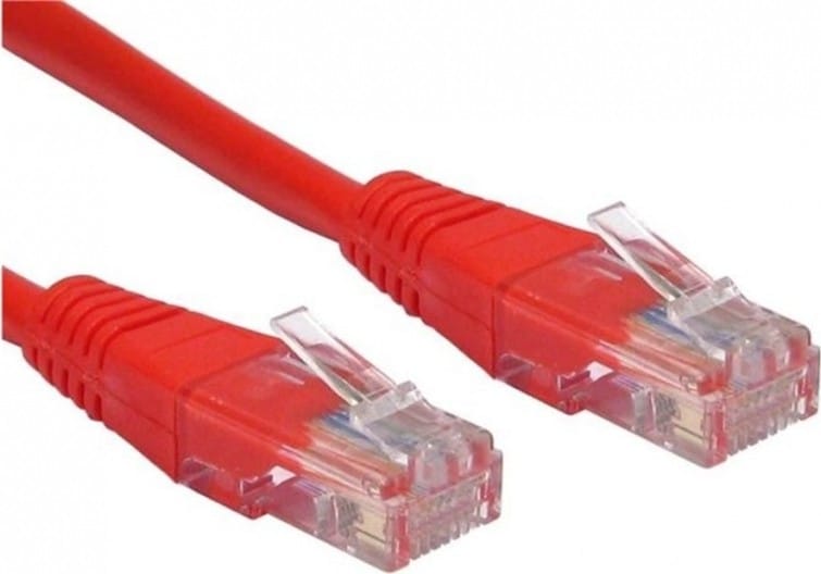 Patch cord SPACER SP-PT-CAT5-1M-R UTP Cat5e 1m Roșu