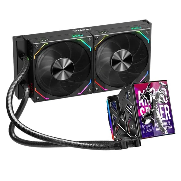 Cooler Procesor 1ST PLAYER FT 240-bk Lichid 12 cm 2 Ventilatoare aRGB Negru