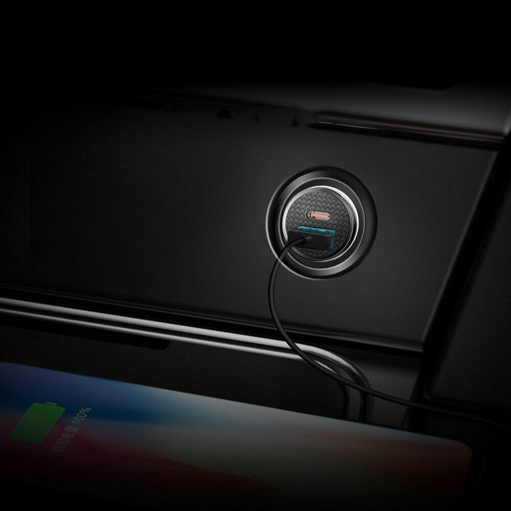 Încărcător auto BASEUS Circular Plastic PPS 30W Negru CCALL-YS01 - imagine 7