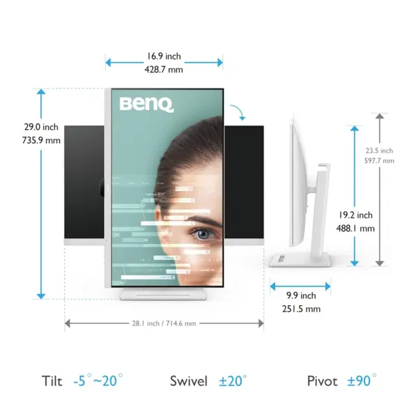 Monitor BENQ GW3290QT 32 Inch QHD IPS - imagine 2