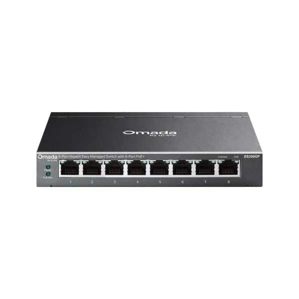 Switch TP-LINK ES208GP 8 Porturi Gigabit PoE+ 65W