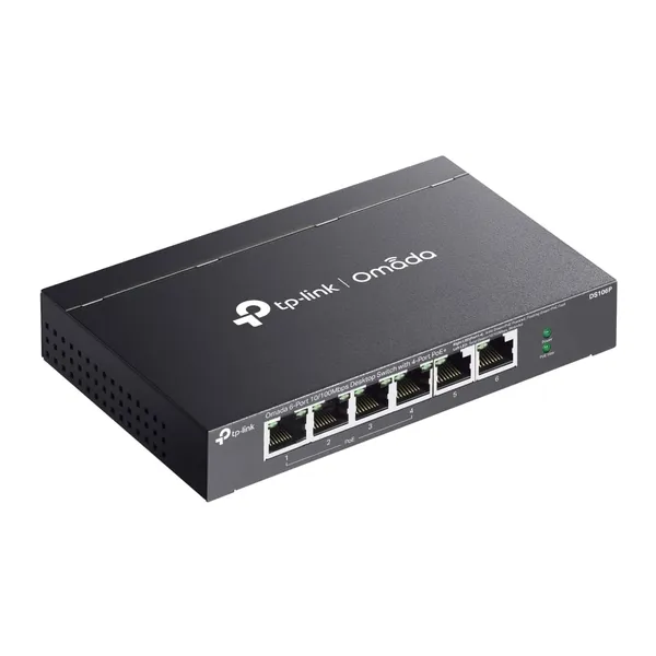 Switch Desktop TP-LINK Omada TL-SF1006P PoE+ 6 Porturi 10/100Mbps - imagine 4