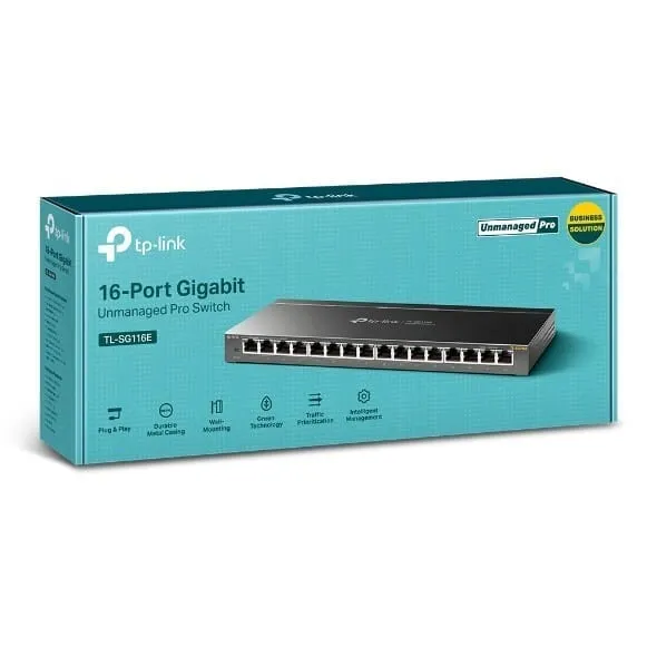 Switch TP-LINK TL-SG116E 16 Port Gigabit Managed