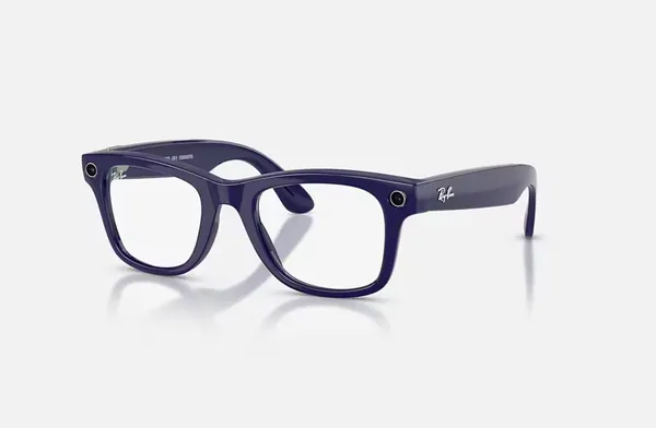 Ochelari Smart RAY-BAN Meta Wayfarer High Bridge Fit Shiny Cosmic Blue Transitions Gen 2