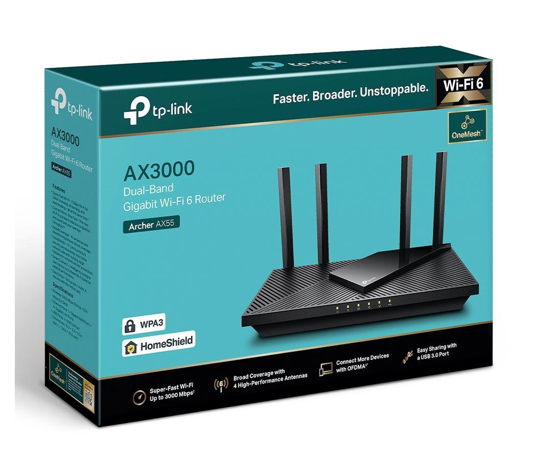 Router Wireless TP-LINK Archer AX55 Wi-Fi 6 AX3000 - imagine 4