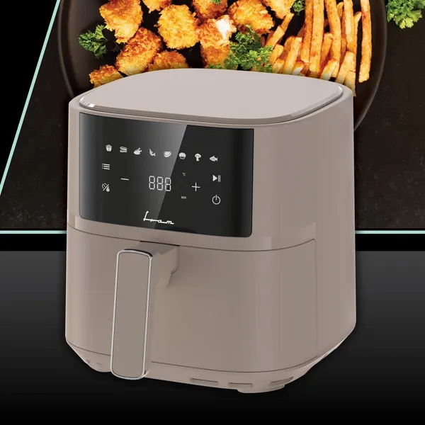Friteuză cu aer cald FRAM FAF-B6CR17SQ 5.7L 1700W Crem - imagine 2