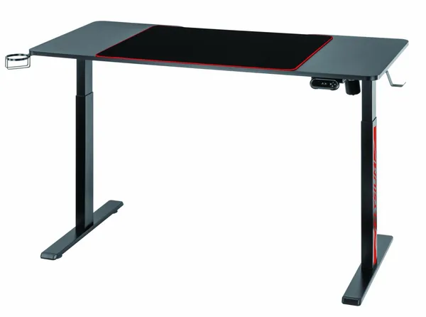 Birou Gaming SERIOUX Elysium Electric RGB 1400x600mm - imagine 2