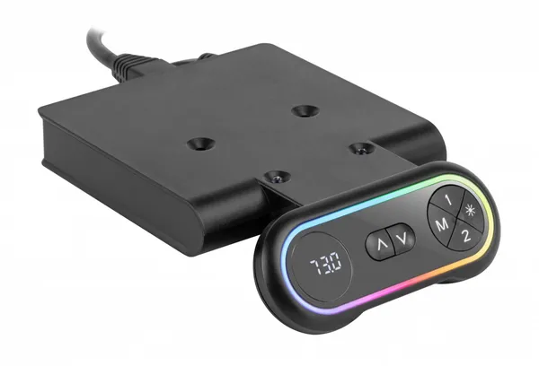 Birou Gaming SERIOUX Elysium Electric RGB 1400x600mm - imagine 6