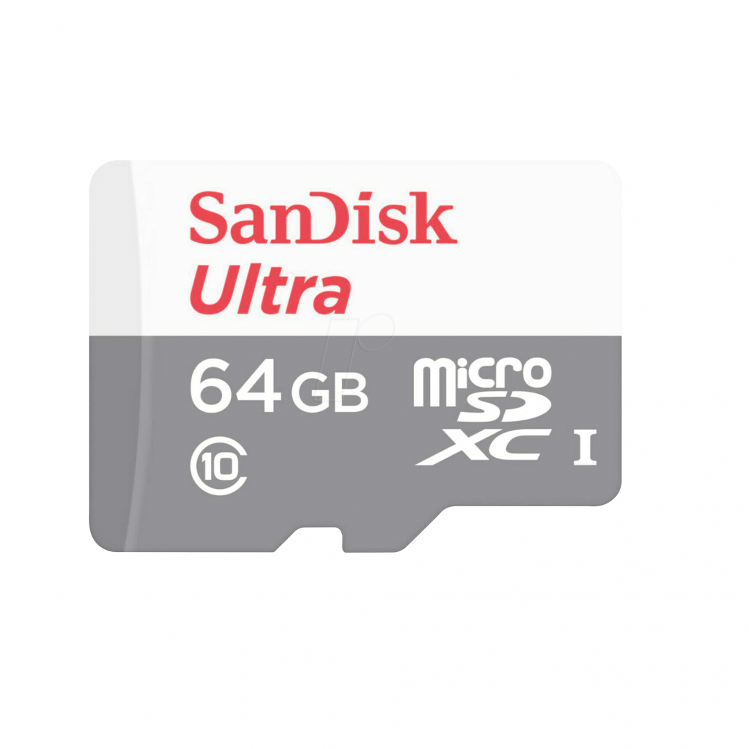Card de memorie SANDISK Ultra MicroSDXC 64GB Class 10 + Adaptor SD