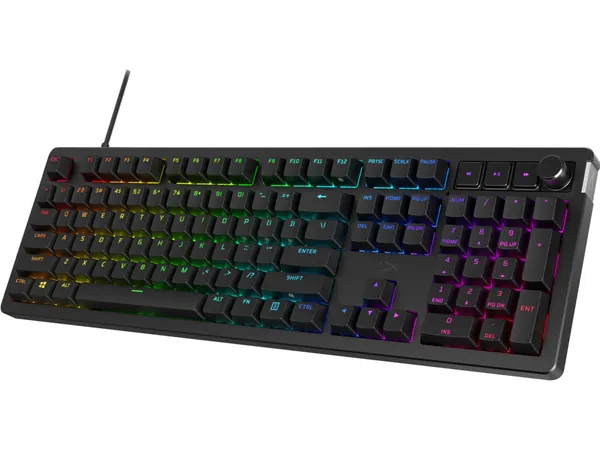Tastatură Mecanică Gaming HP HYPERX Alloy Rise RGB Linear US Negru - imagine 2