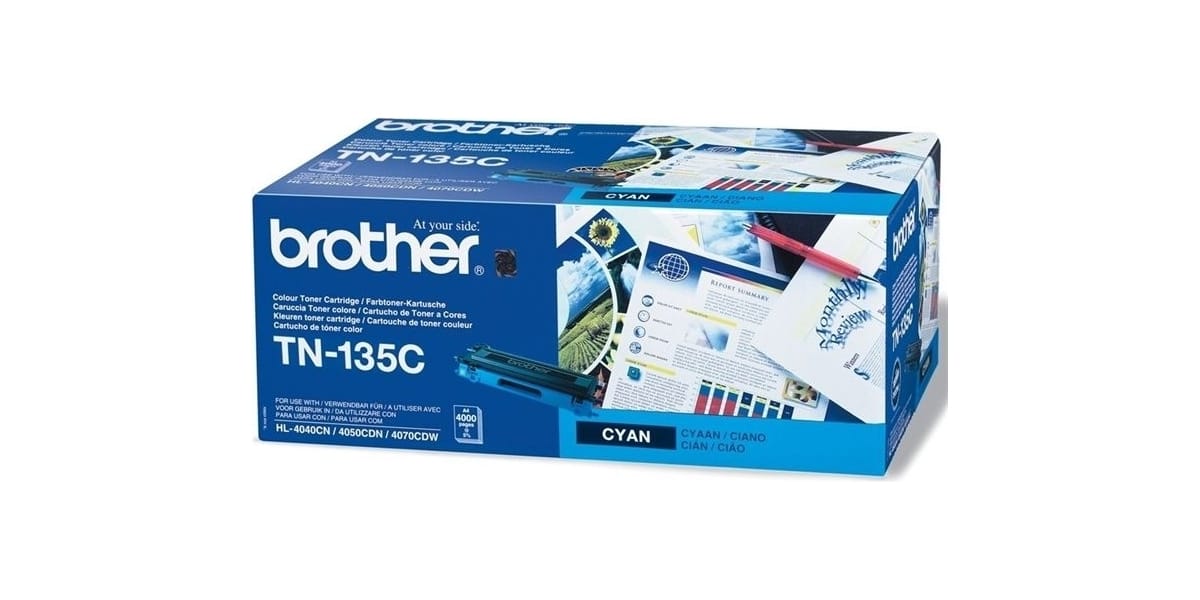 Toner Original BROTHER TN135C Cyan 4000 pagini