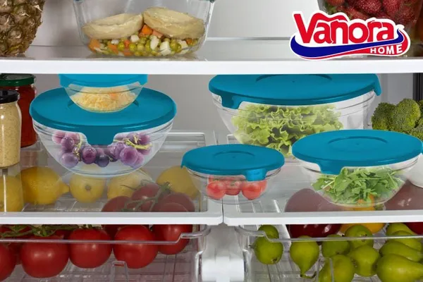 Set Boluri VANORA HOME Sticlă cu Capac Colorat 12 Bucăți - imagine 4