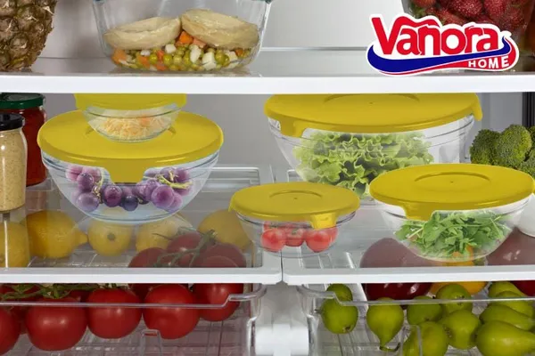Set Boluri VANORA HOME Sticlă cu Capac Colorat 12 Bucăți - imagine 5
