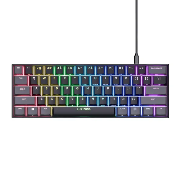 Tastatură Mecanică Gaming TRUST GXT 867 Acira USB Negru TR-24882 - imagine 2