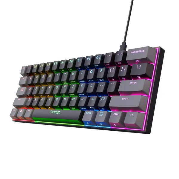 Tastatură Mecanică Gaming TRUST GXT 867 Acira USB Negru TR-24882