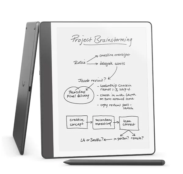 Cititor eBook AMAZON Kindle Scribe 2024 10.2" 32GB cu Premium Pen Tungsten Grey