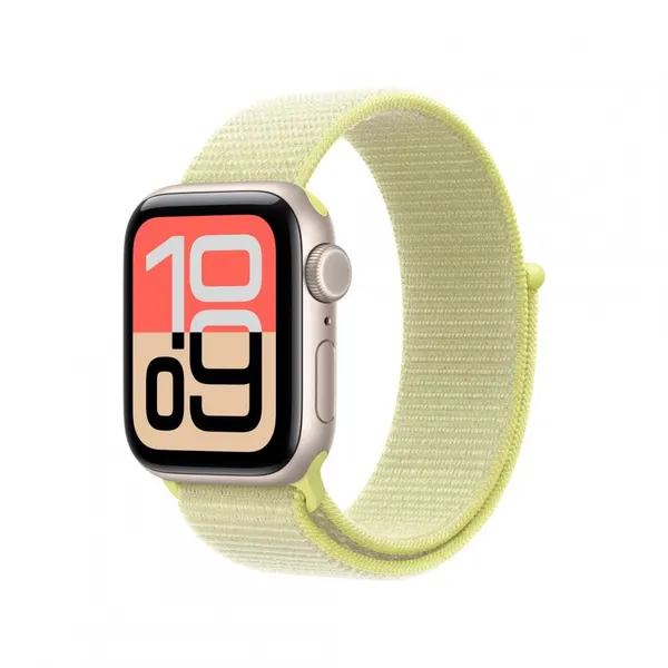 Curea APPLE Sport Loop 40 mm Galben Neon pentru Apple Watch - imagine 2