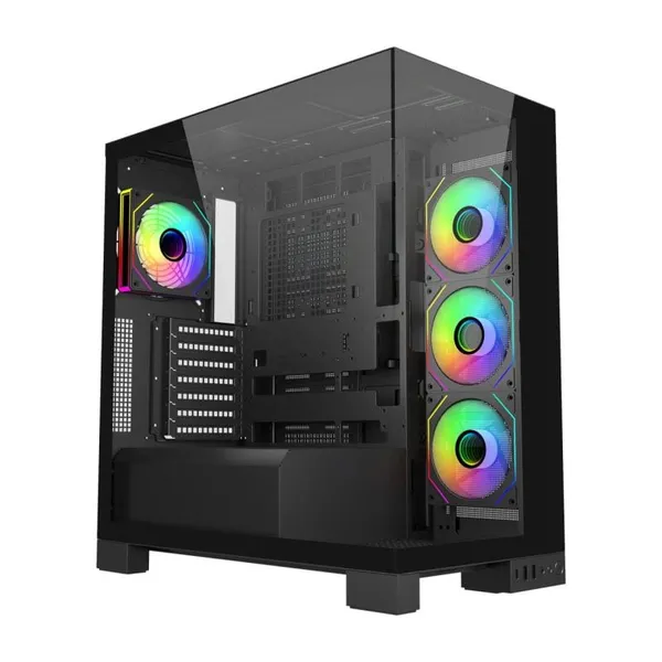 Carcasă PC FORTRON M540-BA RGB Mid Tower Negru