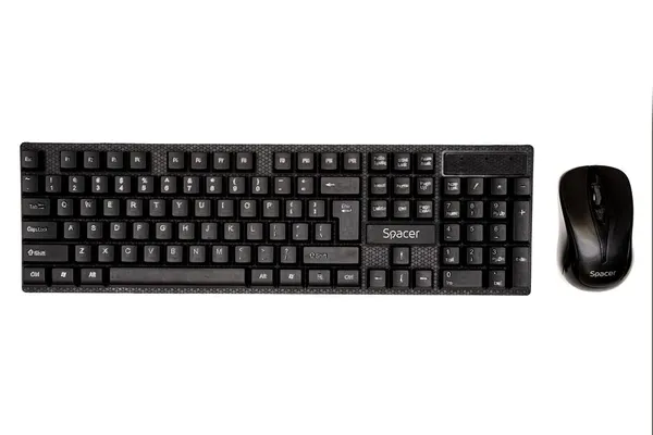 Kit Tastatură și Mouse SPACER SPDS-1100 Wireless Negru - imagine 3