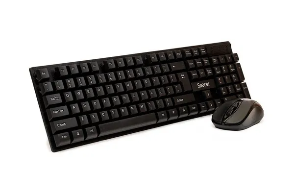 Kit Tastatură și Mouse SPACER SPDS-1100 Wireless Negru - imagine 5