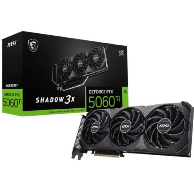 Placă video MSI GeForce RTX 5060 Ti 8GB SHADOW 3X OC
