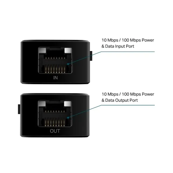 Injector PoE TP-LINK TL-POE10E 10/100Mbps 15.4W - imagine 4