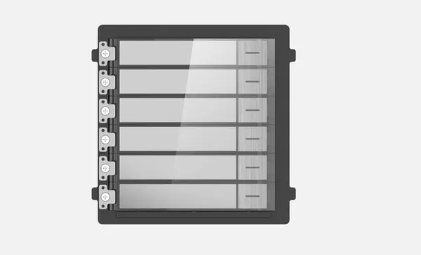 Modul Extensie HIKVISION DS-KD-KK/S 6 Butoane Gri - imagine 2