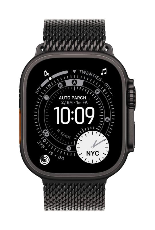 Curea APPLE Milanese Loop Titan Negru 49mm Large MGHU4ZM/A