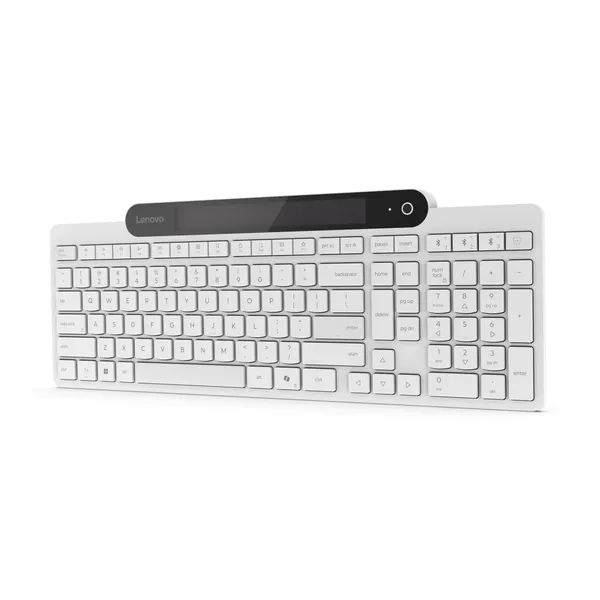 Tastatură LENOVO 800 Self-Charging Bluetooth Alb - imagine 3