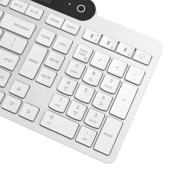 Tastatură LENOVO 800 Self-Charging Bluetooth Alb - imagine 12