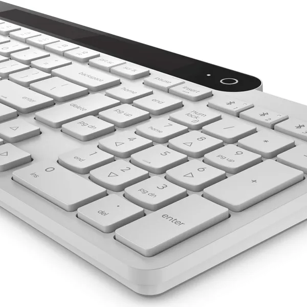 Tastatură LENOVO 800 Self-Charging Bluetooth Alb - imagine 13