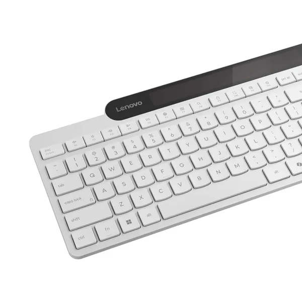 Tastatură LENOVO 800 Self-Charging Bluetooth Alb - imagine 9