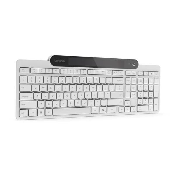Tastatură LENOVO 800 Self-Charging Bluetooth Alb - imagine 11