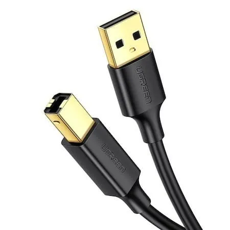 Cablu USB UGREEN US135 Imprimantă 1m Negru