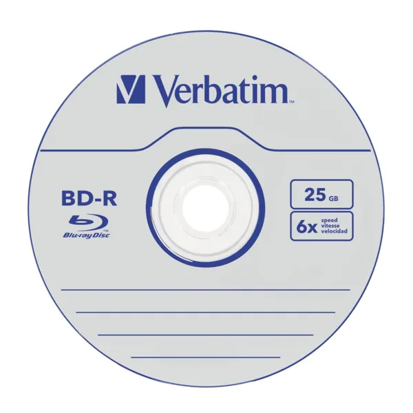 Disc Blu-ray VERBATIM 25GB 6x 5 Bucăți Jewel Case