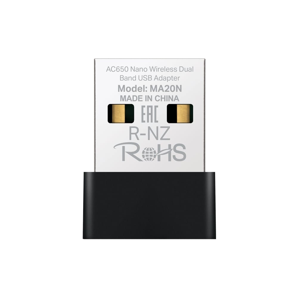 Adaptor Wireless MERCUSYS MA20N Dual Band AC650 USB 2.0