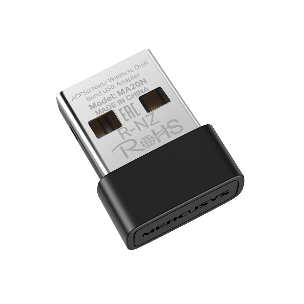 Adaptor Wireless MERCUSYS MA20N Dual Band AC650 USB 2.0 - imagine 2