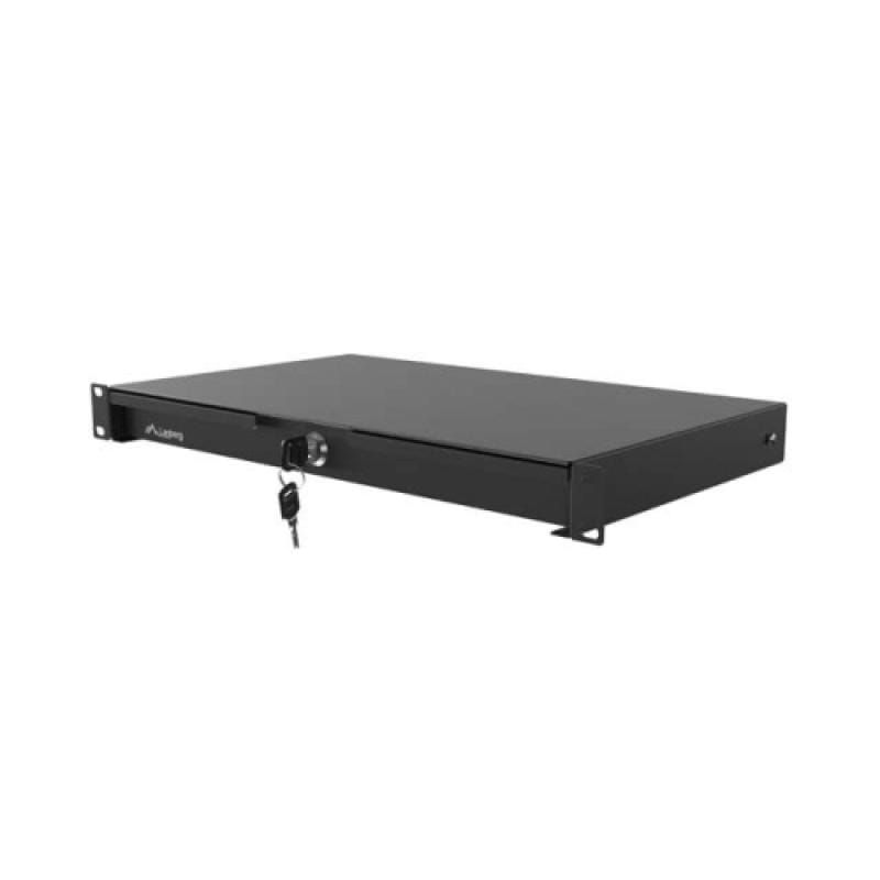 Sertar Rack LANBERG 19 țoli RAL9004 Sarcină 30 kg AK-2002-B