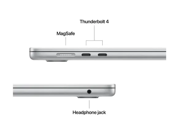 Laptop APPLE MacBook Air 15.3 M4 16GB 512GB Silver - imagine 3