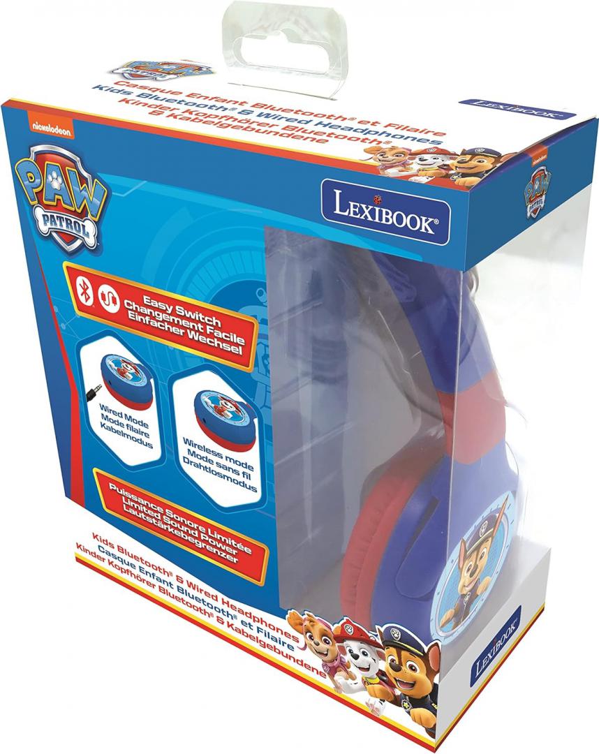 Căști Wireless Pliabile LEXIBOOK Paw Patrol HPBT010PA - imagine 2