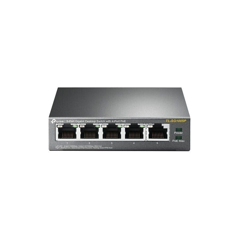 Switch PoE TP-LINK TL-SG1005P 5 Porturi Gigabit 4 PoE