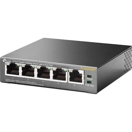 Switch PoE TP-LINK TL-SG1005P 5 Porturi Gigabit 4 PoE - imagine 2