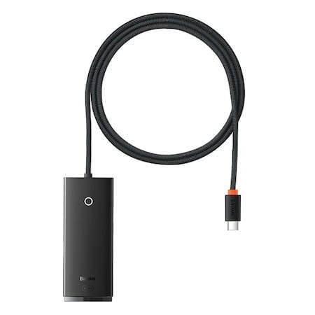 Hub USB BASEUS Lite 4xUSB 3.0 Type-C 1m Negru WKQX030401