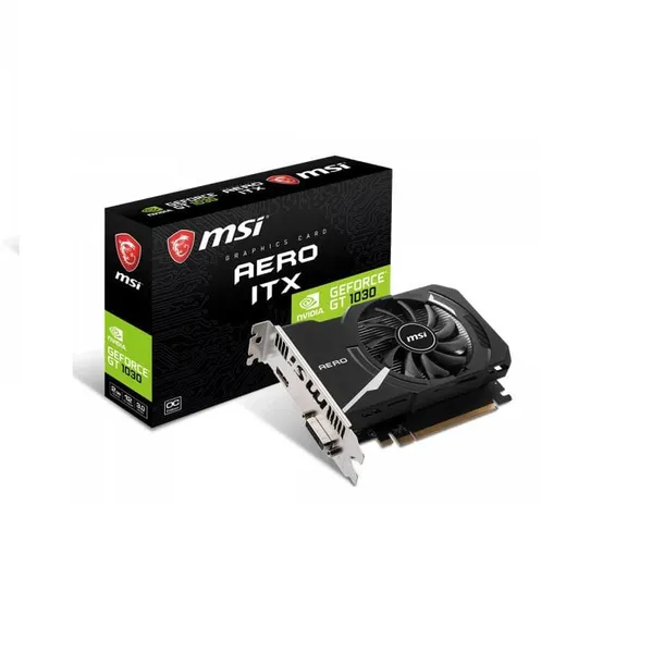 Placa Video MSI GeForce GT 1030 AERO ITX 2GD4 OC 2GB DDR4