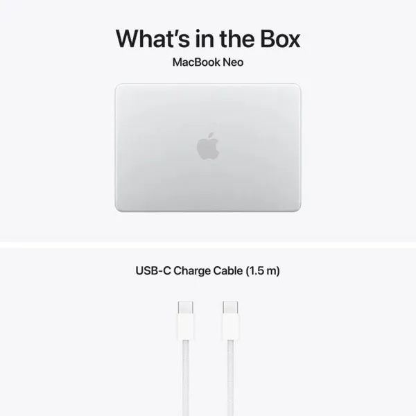Laptop APPLE MacBook Neo 13 Retina A18 Pro 8GB/512GB Touch ID Silver - imagine 3