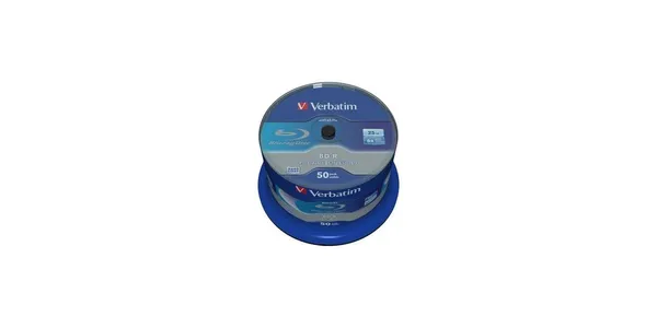 Disc BD-R VERBATIM 25GB 6x White Blue 50 Buc
