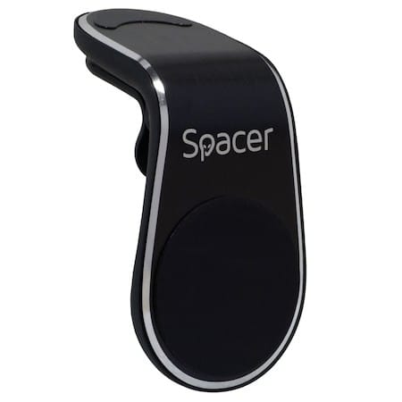 Suport Auto Magnetic SPACER SPT-MGN Fixare Grilaj Negru