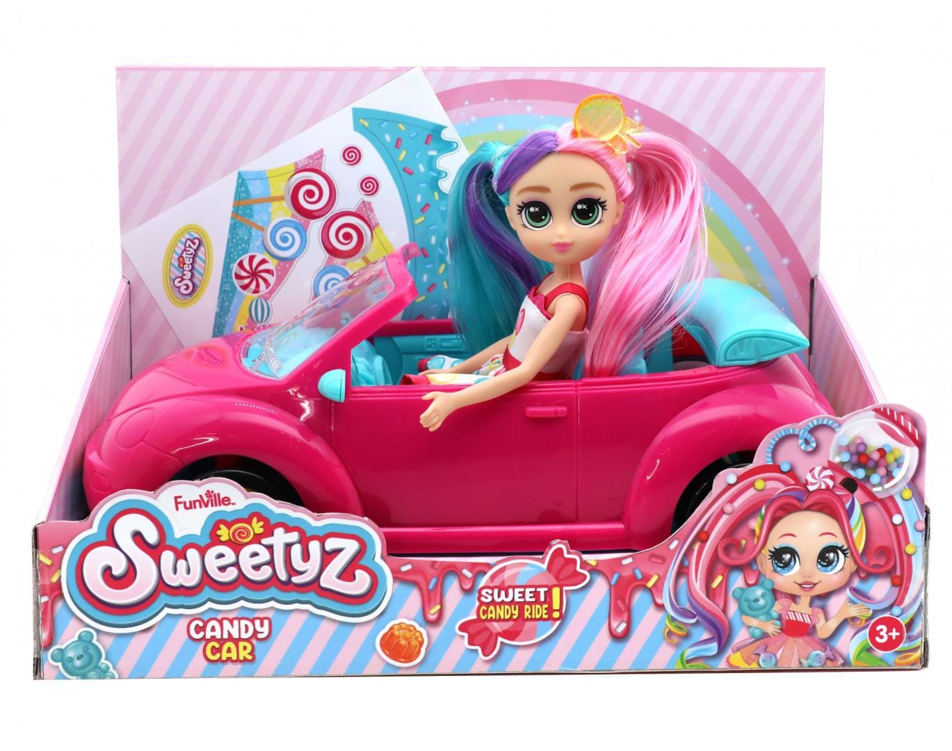 Păpușă SWEETYZ cu Mașină Decapotabilă